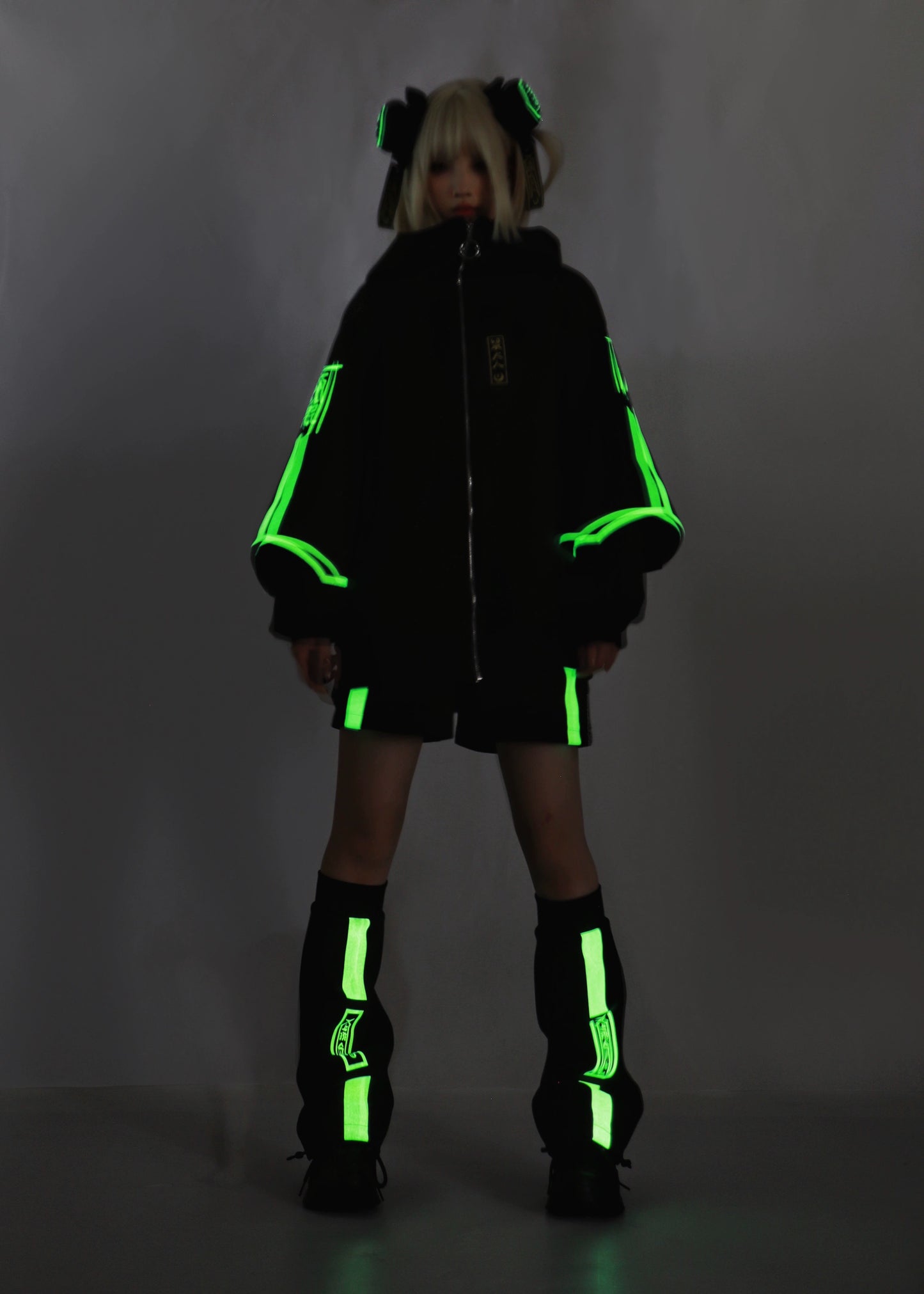 Dark Neon China Subculture Jersey Two-Piece Set HOT0003