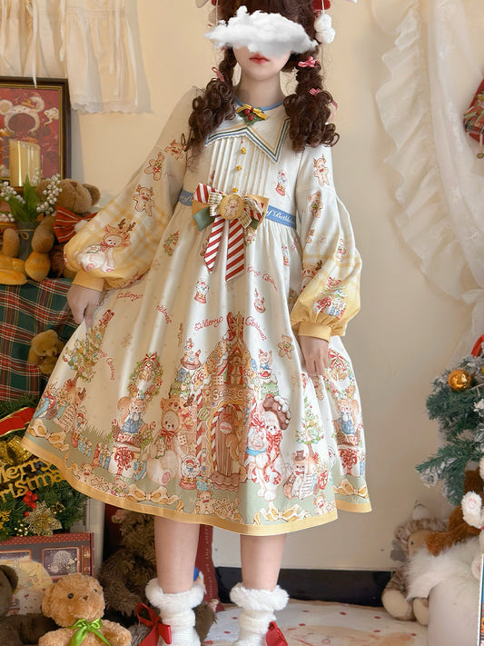 Christmas style Star Collar Lolita Dress CHE0031