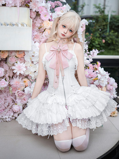 Butterfly Bow Ballet Lace Slip Dress YOU0295