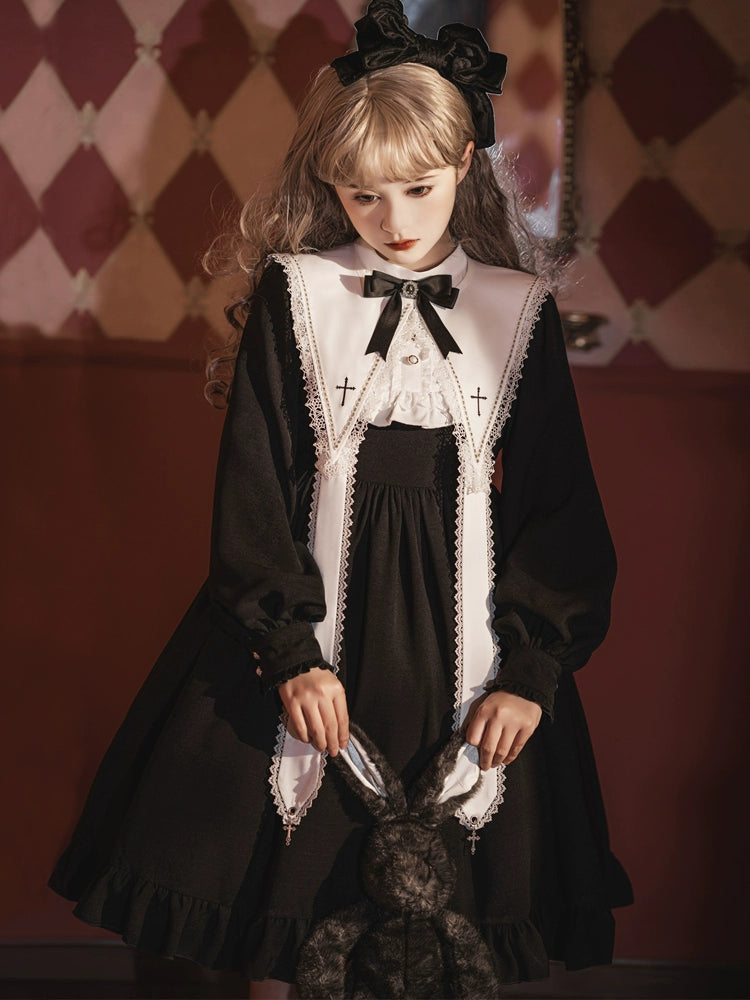 Church Maid Dark Lolita Dress YOU0029