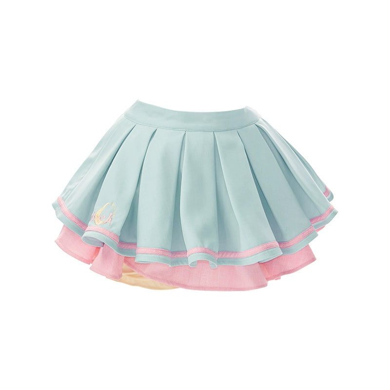 Sailor Collar Light Blue & Pink Two-piece Set SER0024