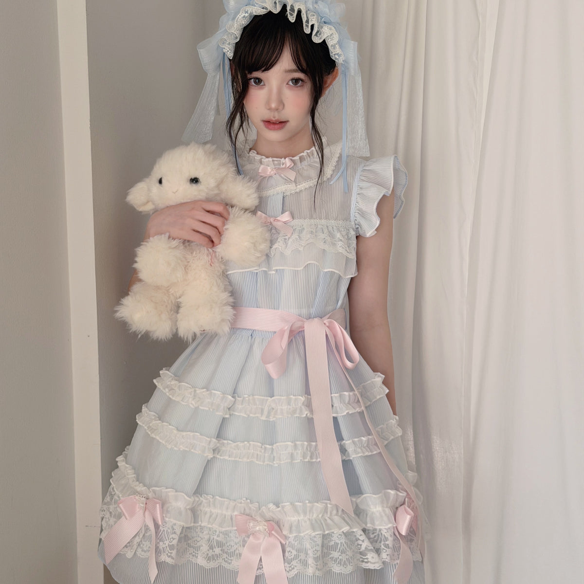 Frosted Sugar Cake Doll Collar Dress LAL0177
