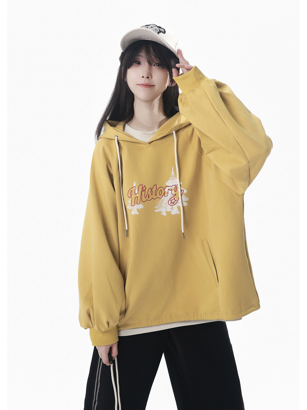 Oversized Zip Hoodie Sweatpants Set PIN0036