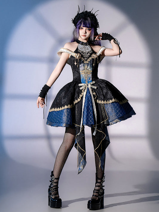 Dark Gothic Medieval Palace JSK Dress YOU0294