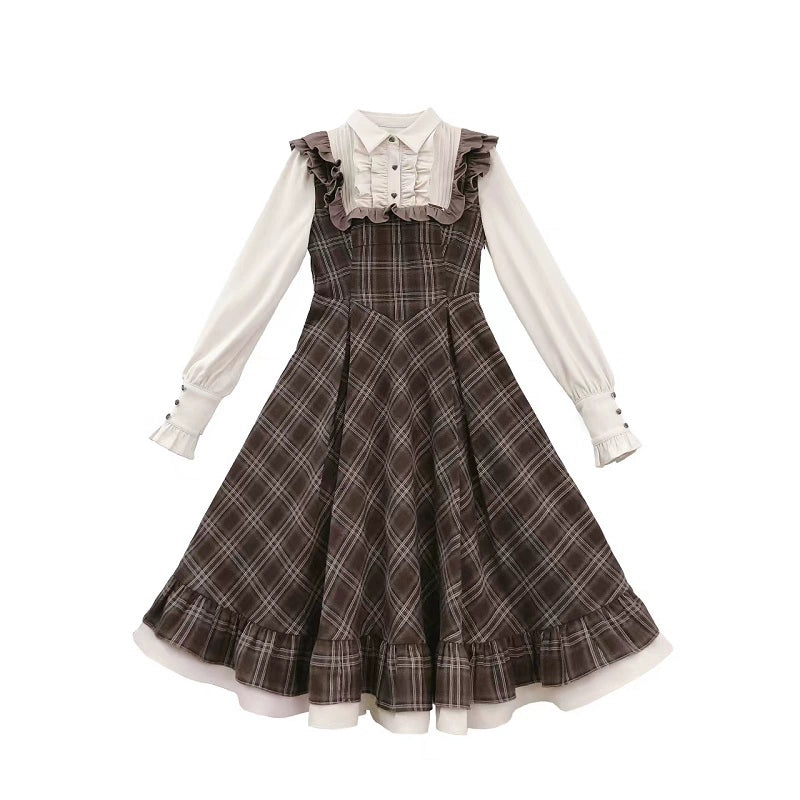 Retro Brown Westin Lolita Dress HUT0041