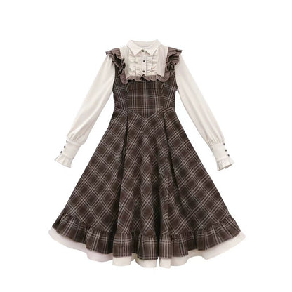 Retro Brown Westin Lolita Dress HUT0041