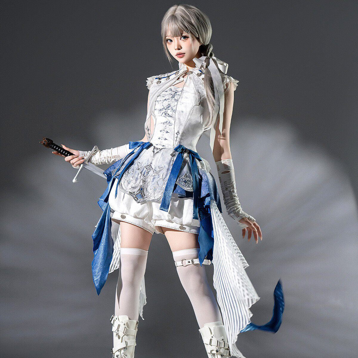 Gothic Lolita Lace Dress With Shawl Set YOU0289