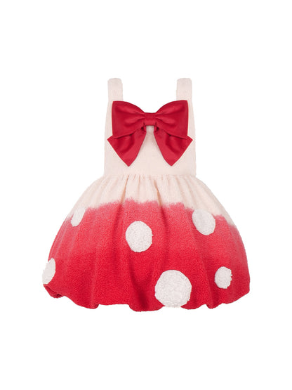 Mushroom-Style Balloon Dress with Large Ribbon WIT0197