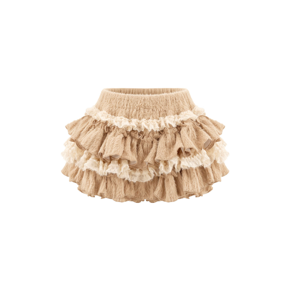 Chunky Cardigan Cami And Ruffle Skirt Set SER0135