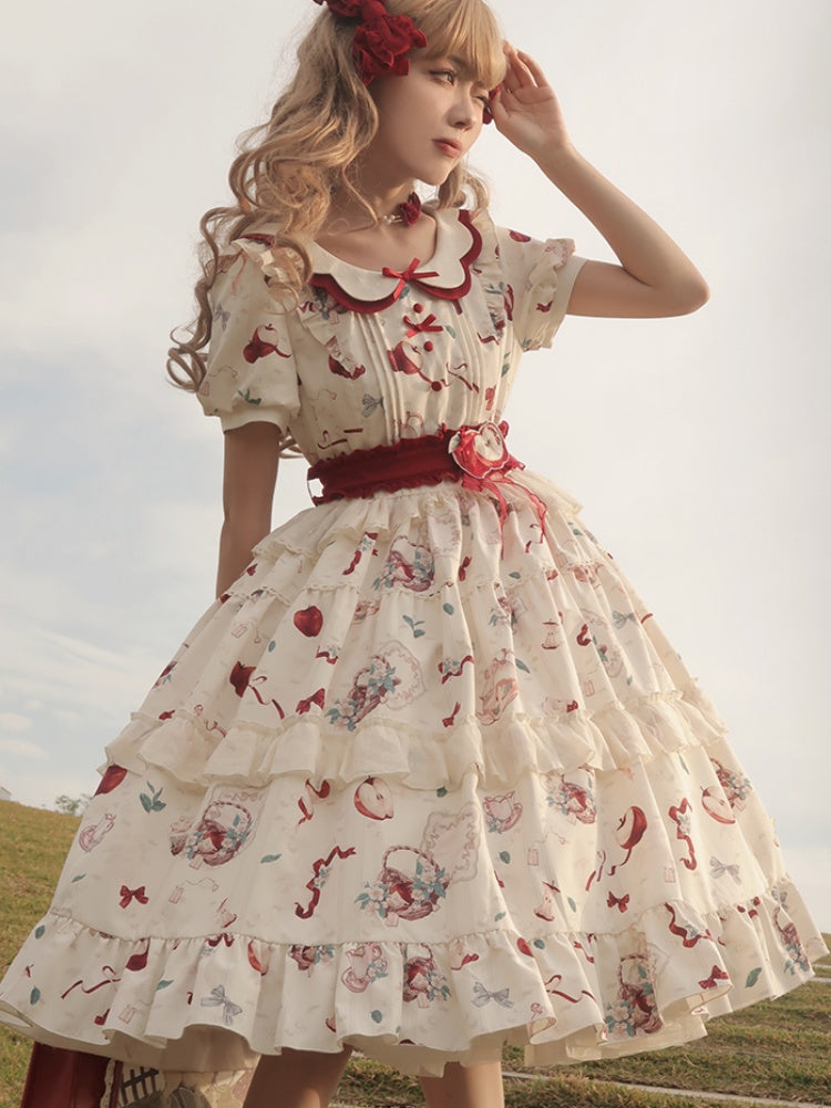 Pastoral Lolita Dress With Collar URT0003