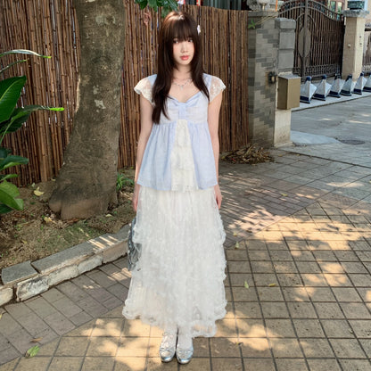 Jellyfish Dream Sheer Ruffle Dress LAL0178