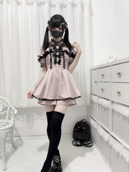 【予約商品】Ground Mine Girl Style 3-Ribbon Dress NEK0001