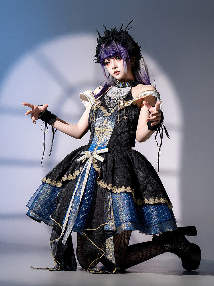 Dark Gothic Medieval Palace JSK Dress YOU0294
