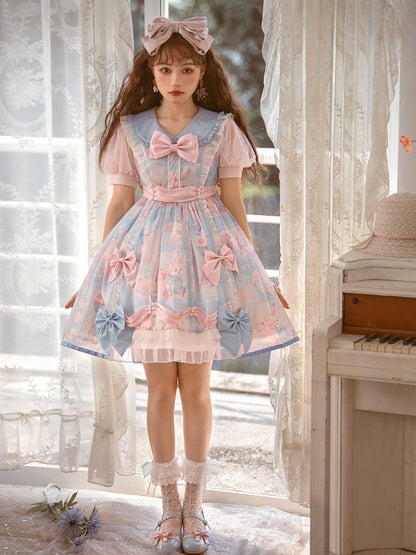 Sakura Candy Short Sleeve Sweet Doll Girl Dress YOU0133