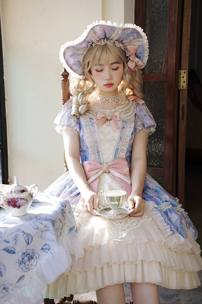 【11月20日予約締切】Lolita Angel Core Stargazing Oil Painting Dress ALI0010