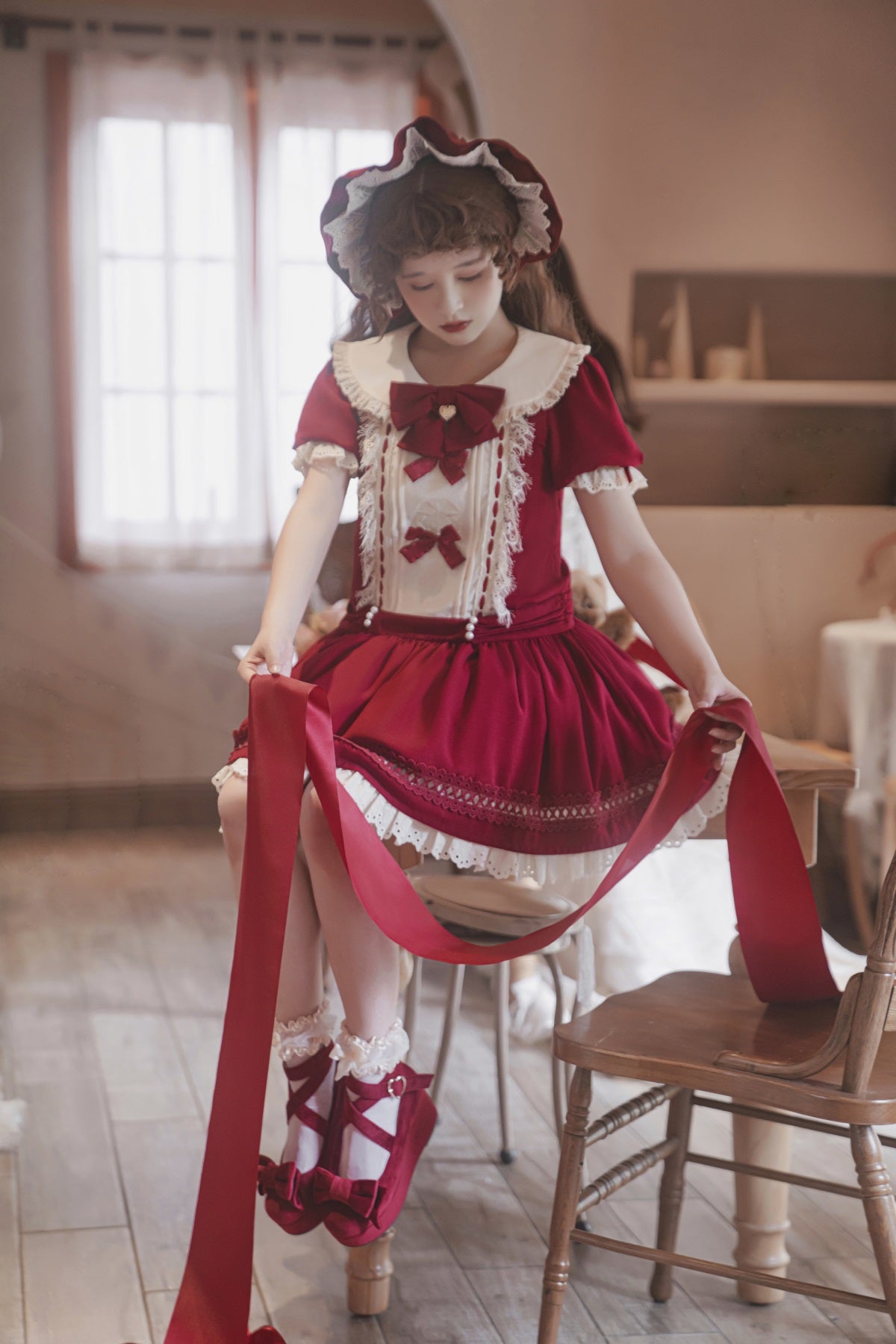 Strawberry Print Sweet Lolita Dress YOU0063