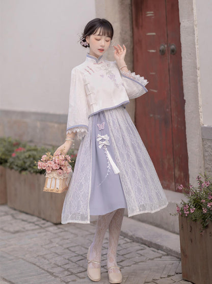 China Style Light purple Dress YOU0089