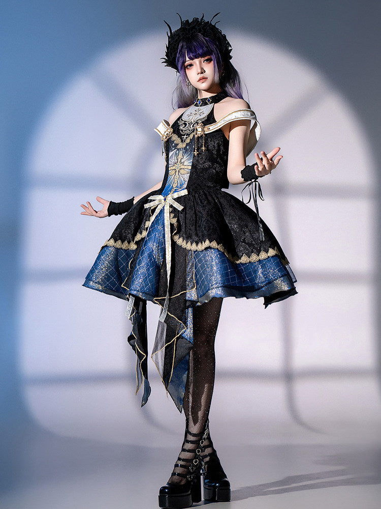 Dark Gothic Medieval Palace JSK Dress YOU0294
