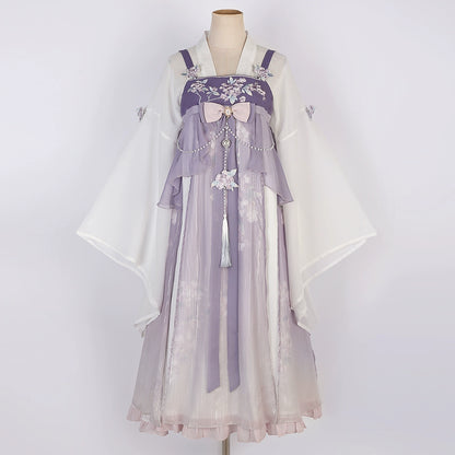 Light Purple Fairy Style China Dress YOU0058