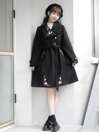 Chinese-Style Girly Cape Long Coat YOU0103