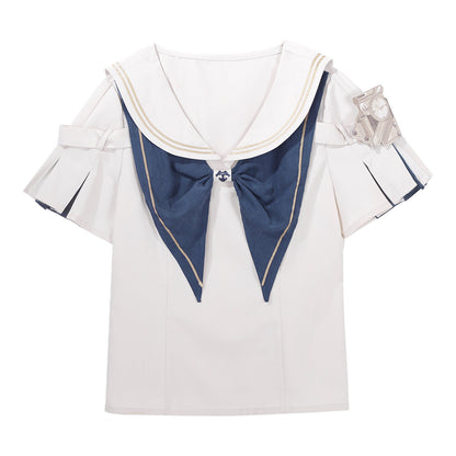 Sailor Collar Steampunk 3-Piece Overall Set YOU0293