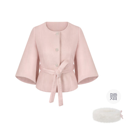 Mermaid Skirt Knit Top Wool Short Jacket Set SER0144