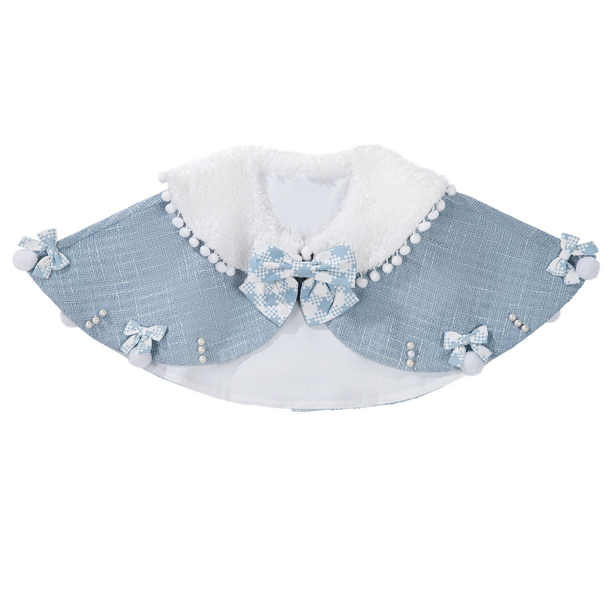Christmas Snowball Fur Trim Cape Dress YOU0262