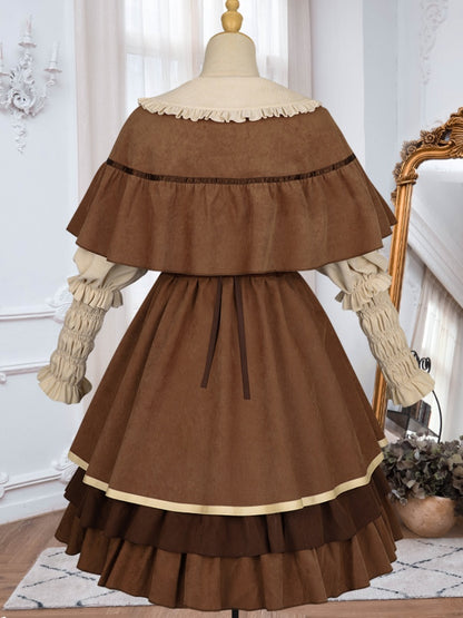 Detective Style Brown Lolita Dress CHE0015