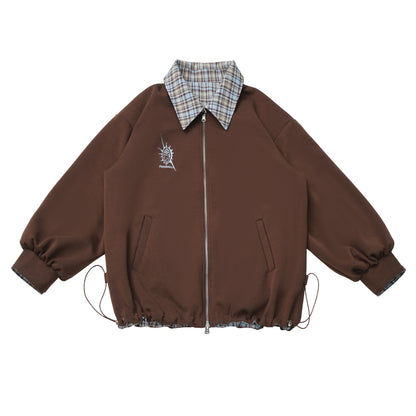 Reversible Plaid Jacket Workwear Set PIN0066