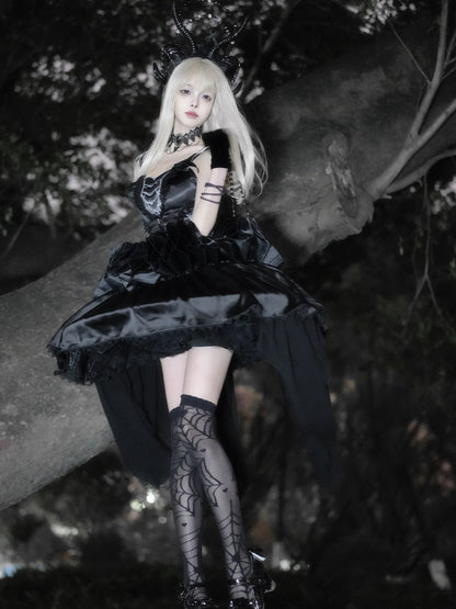 Dark Elegant Black Lolita Dress SPR0024