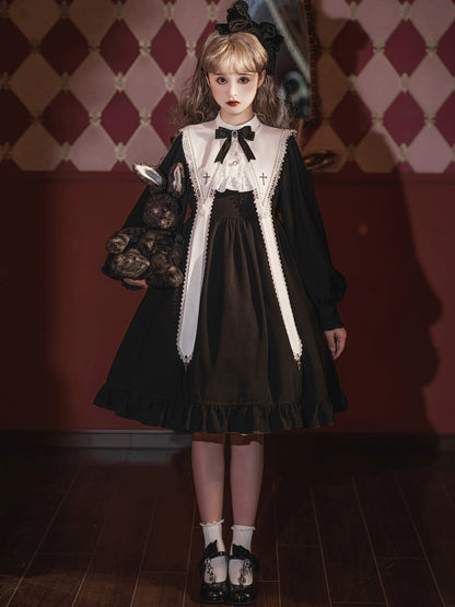 Church Maid Dark Lolita Dress YOU0029