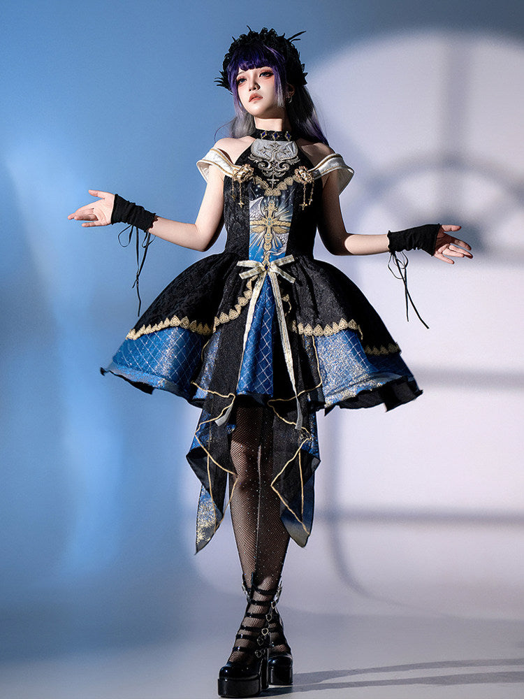 Dark Gothic Medieval Palace JSK Dress YOU0294