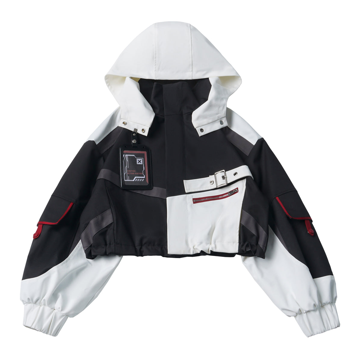 Color Block Functional Zip-Up Jacket PIN0058