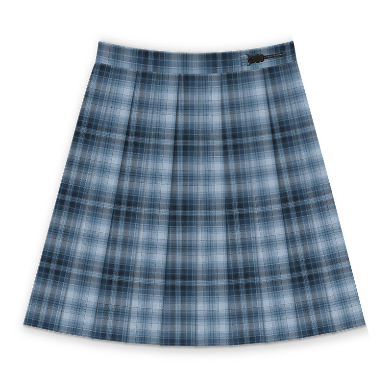 Navy Plaid Pleated School Uniform Skirt TEA0041