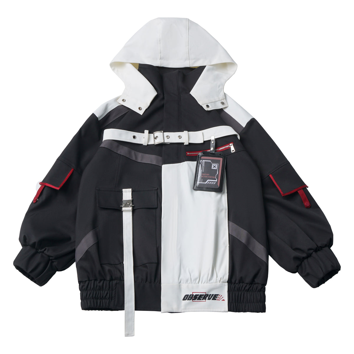 Color Block Functional Zip-Up Jacket PIN0058