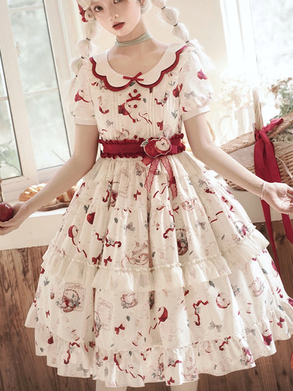 Pastoral Lolita Dress With Collar URT0003