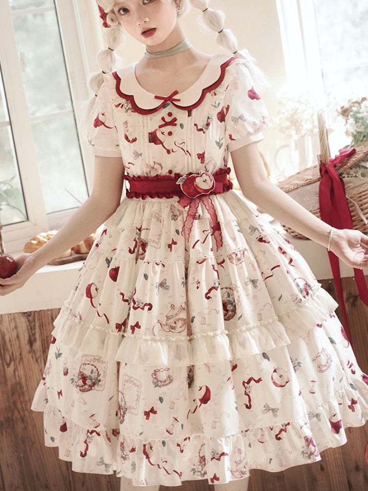 Pastoral Lolita Dress With Collar URT0003