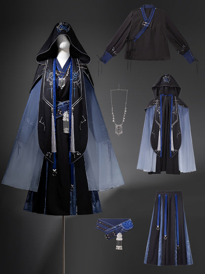 Dark Fantasy Hooded Cape Han Style Costume Set YOU0327