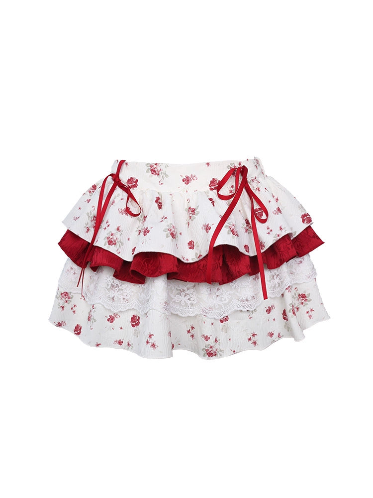 Sweet Berry Top & Cake Skirt Two-piece set SER0014