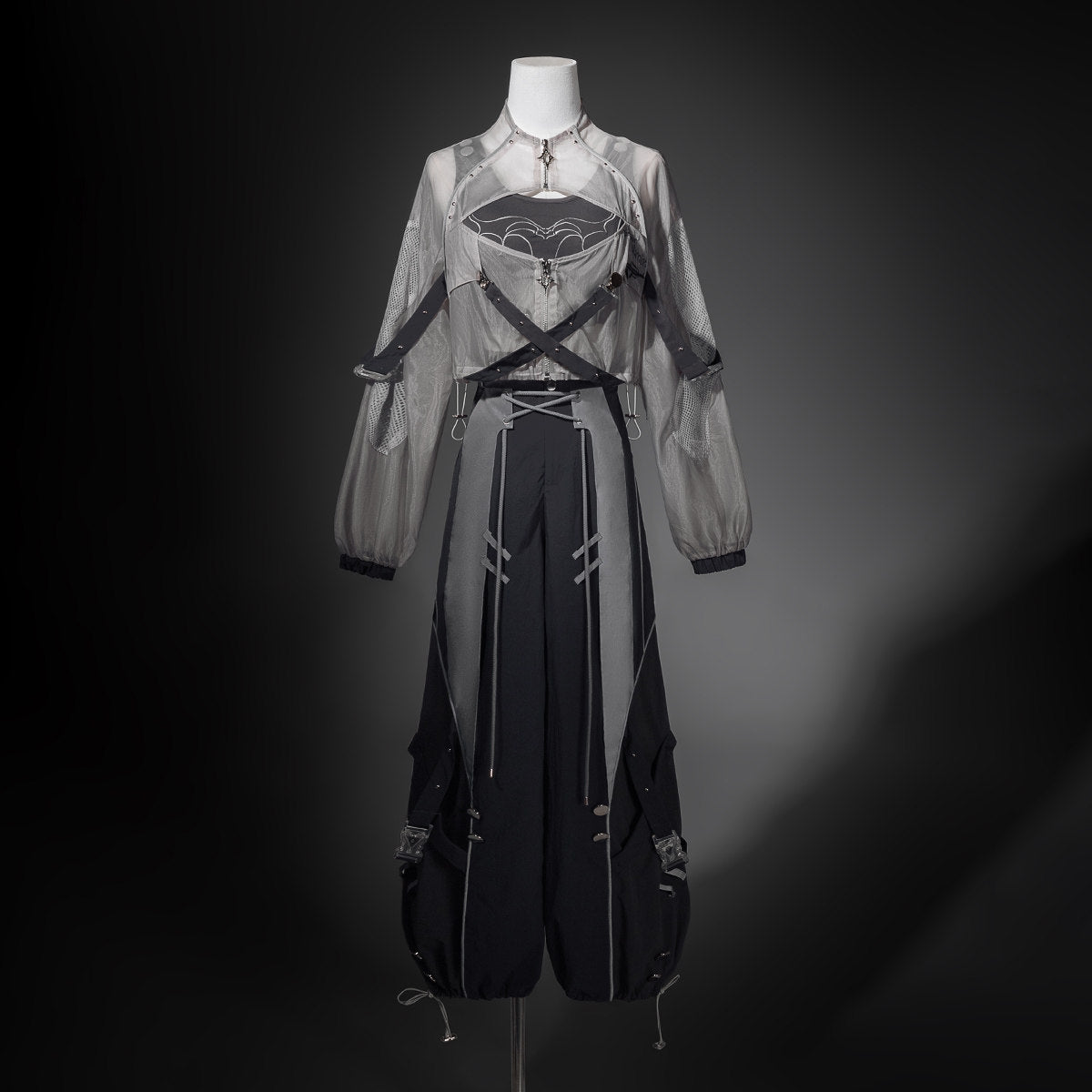 Futuristic Techwear Battle Suit Two-Piece Set YOU0234