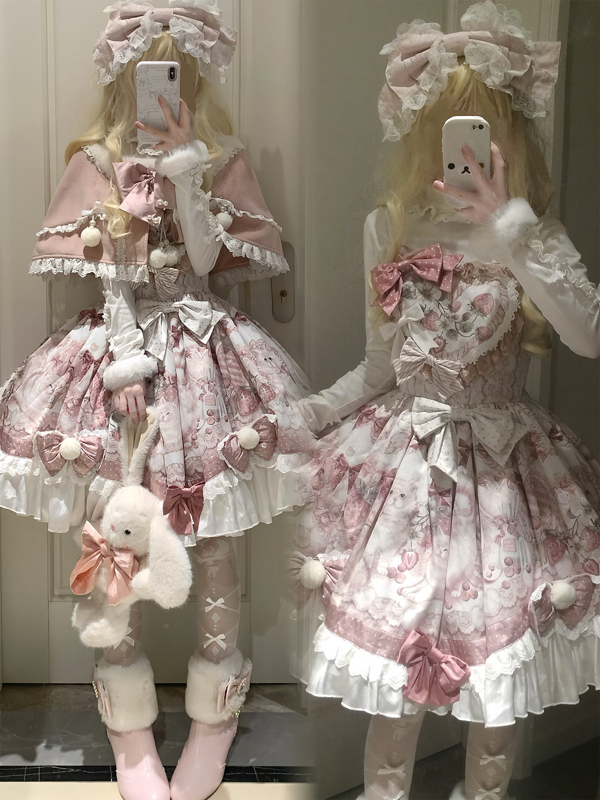 Sweet Christmas Cape And Princess Dress Set YOU0314