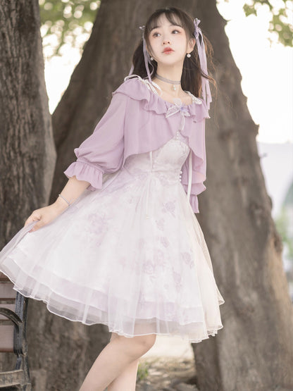 China Style Sweet Purple Dress YOU0079