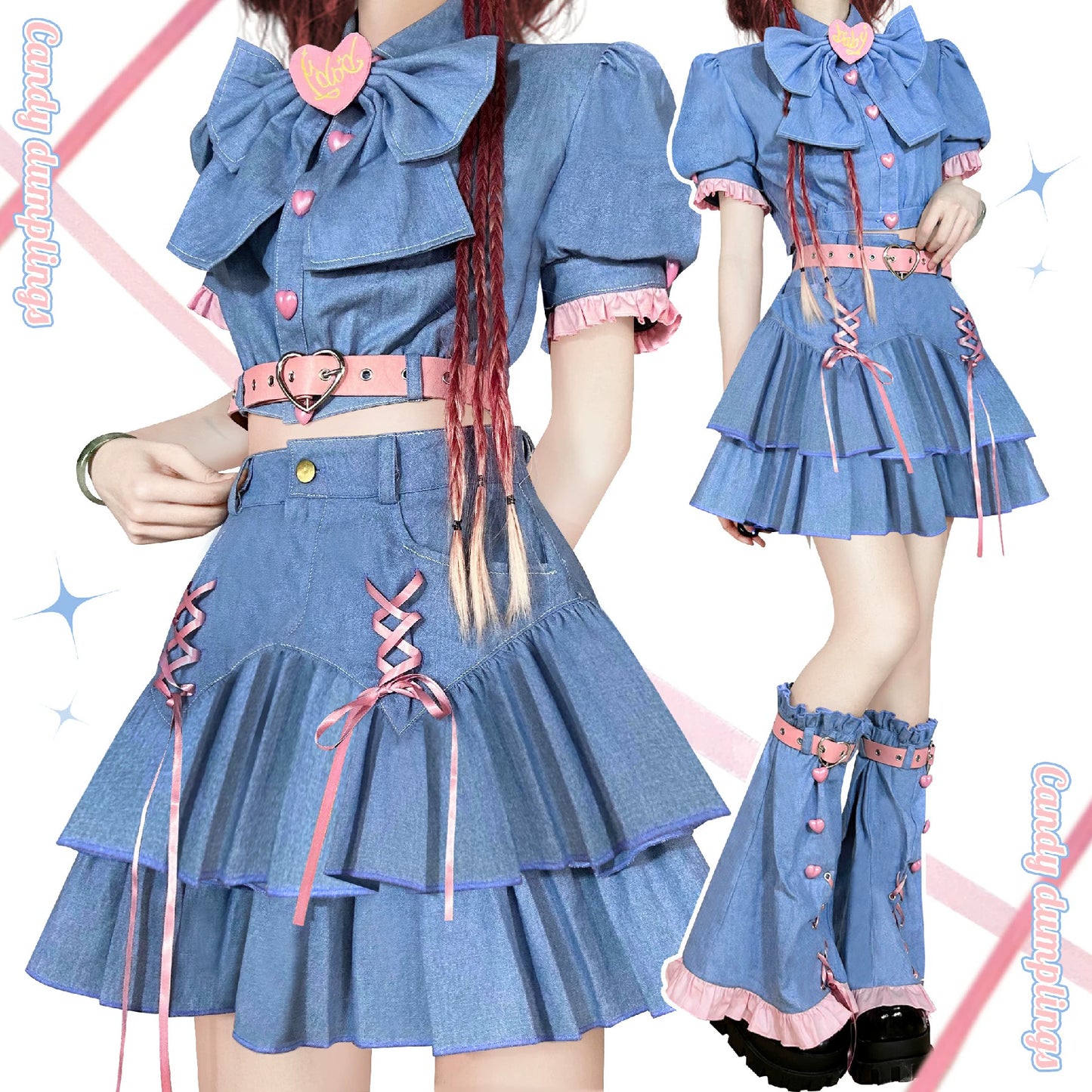 Sweet Cowboy Style Subculture Two-piece set BUB0002