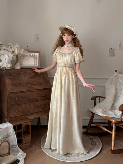 Vintage Beaded French Court Lolita Gown ONE0021