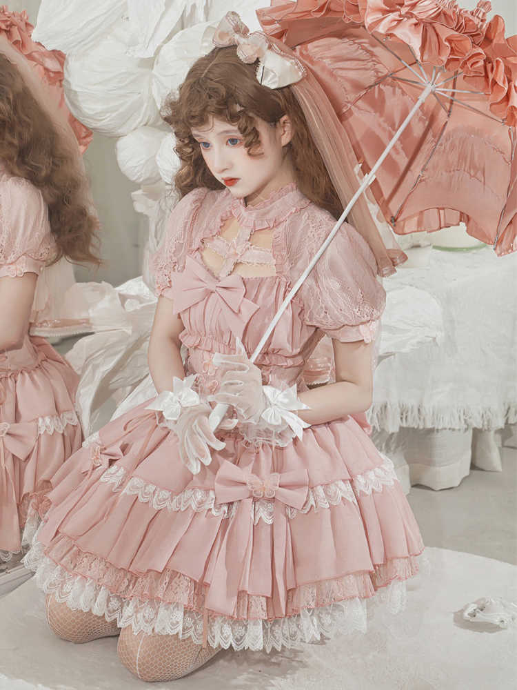 Butterfly Ribbon Frill Sweet Lolita Dress YOU0111