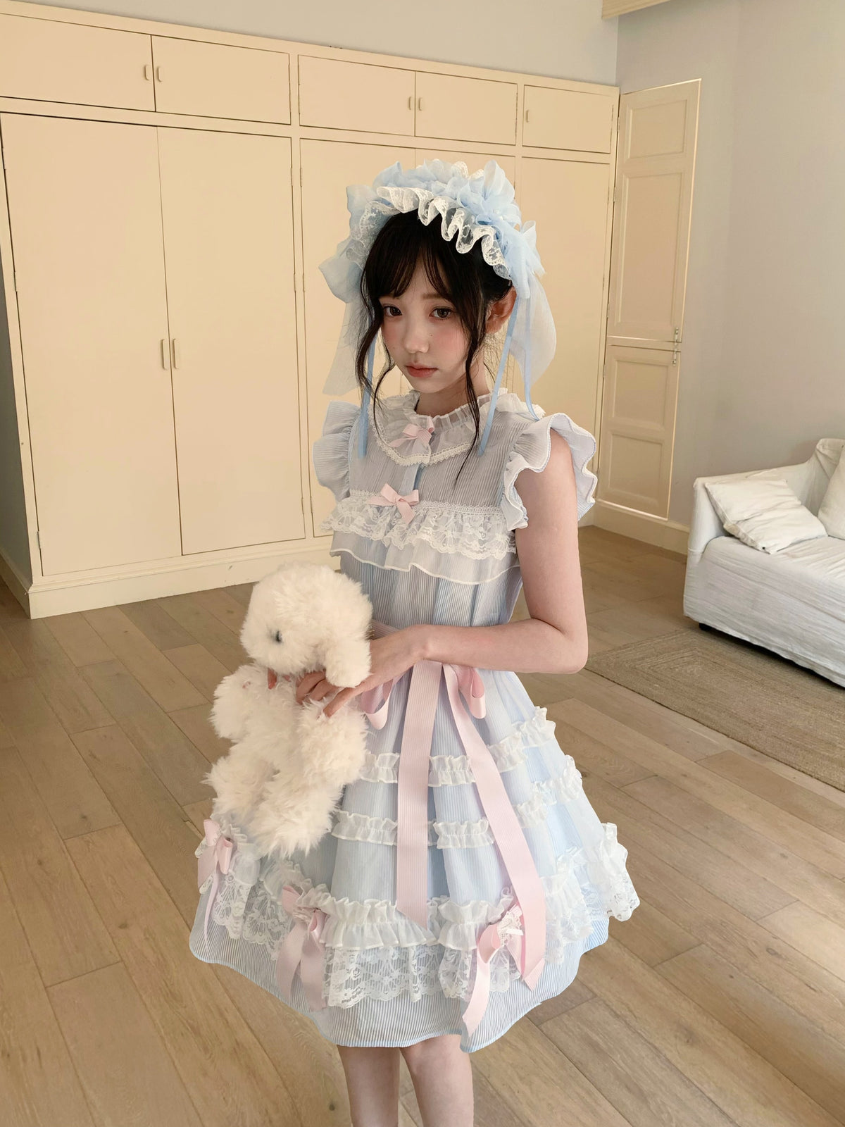 Frosted Sugar Cake Doll Collar Dress LAL0177