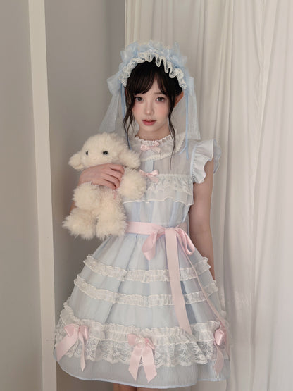 Frosted Sugar Cake Doll Collar Dress LAL0177