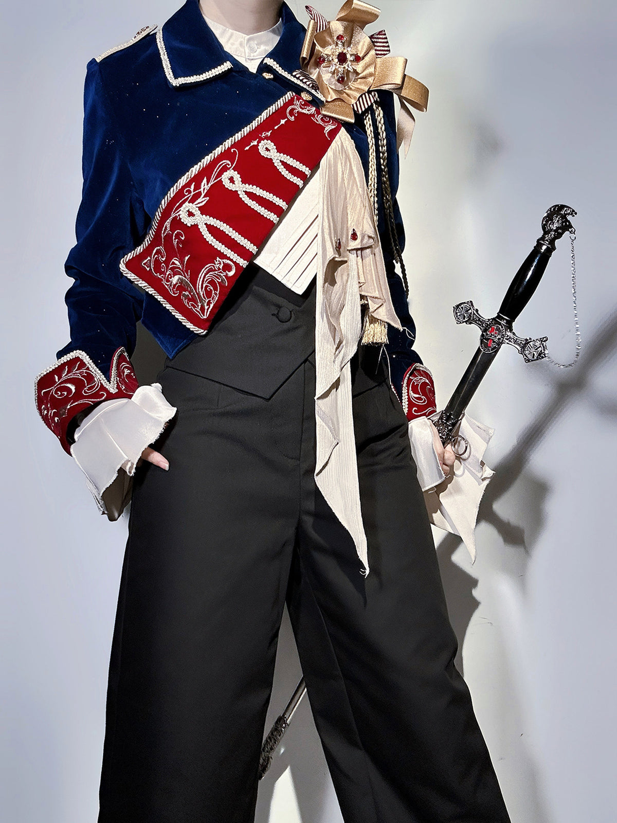 Gold Trim Royal Military Jacket Set YOU0274