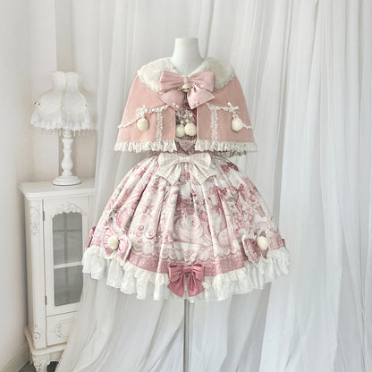 Sweet Christmas Cape And Princess Dress Set YOU0314