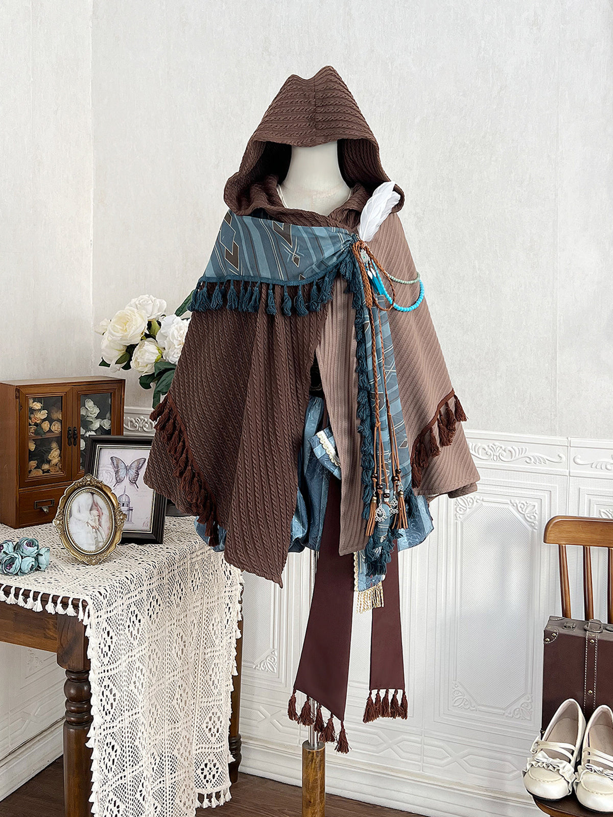 Desert Explorer Hooded Cape Overall Set YOU0275